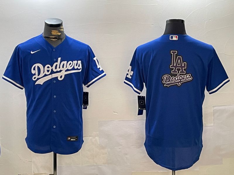 Men Los Angeles Dodgers Blank Blue Elite 2024 Nike MLB Jersey style 12167